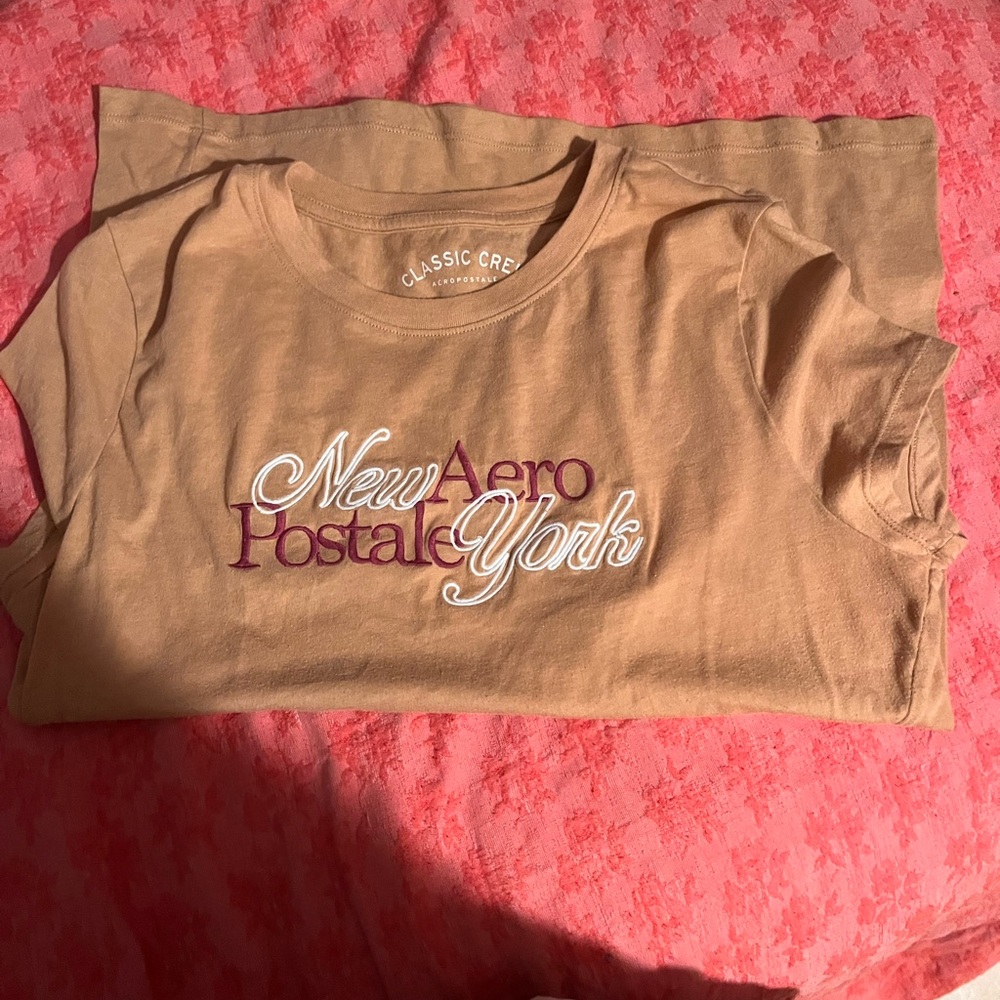 Aeropostale Brown Graphic T-Shirt